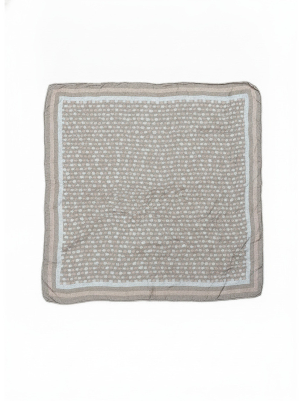 Calvin Klein 100% Silk Polka Dot Square Scarf 24 x 24